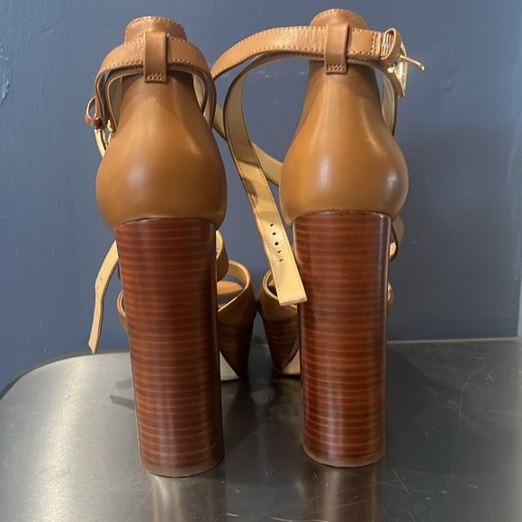 MICHAEL Michael Kors Jodi Leather Platform Shoes - Picture 3 of 5